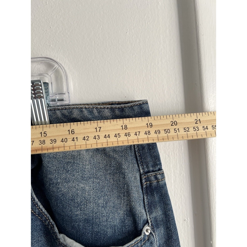 Shein Curve 2XL Jeans Womens Blue Denim Mom Distressed High Rise Cotton - Picture 4 of 11